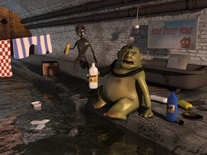 Ein Rendering aus dem Projekt: Dirtmonster