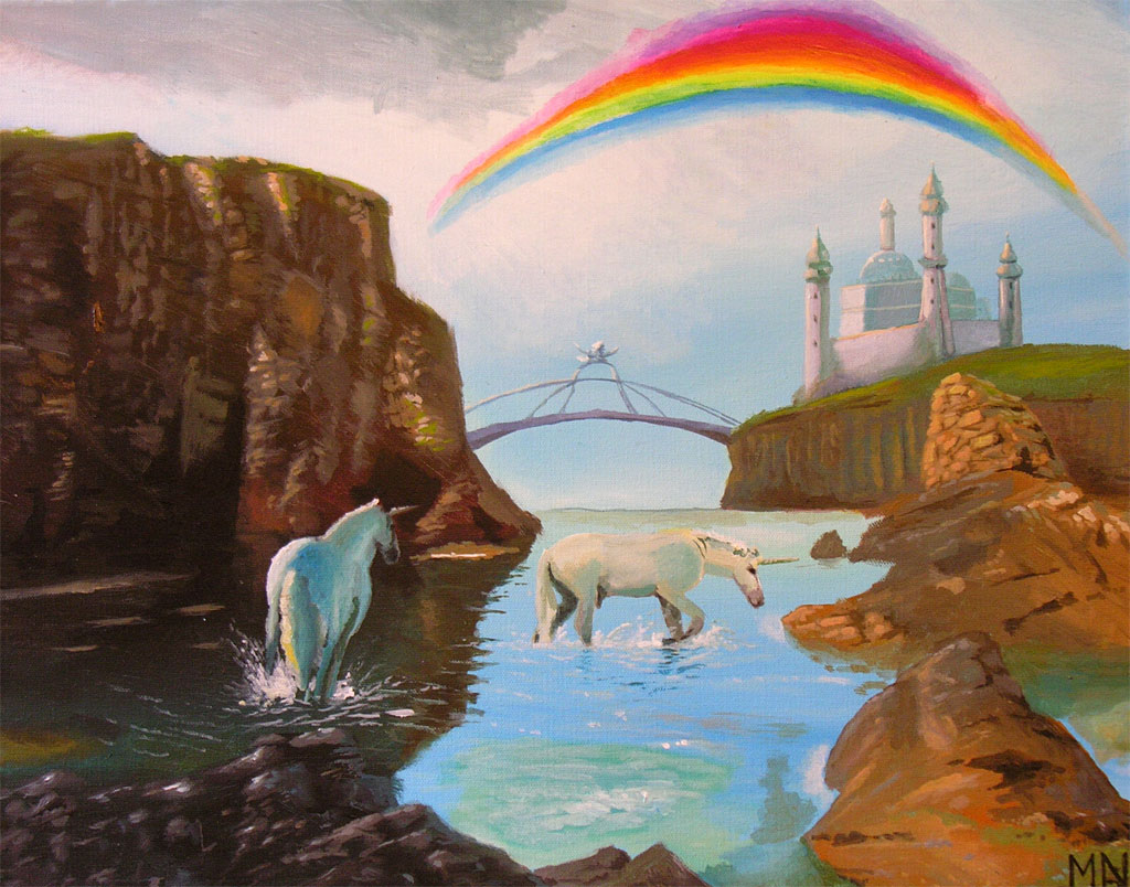 Ein Gemälde namens Beim Einhornschloss